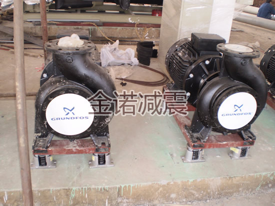 比亚迪西安公司水泵JB型弹簧减振器安装实例